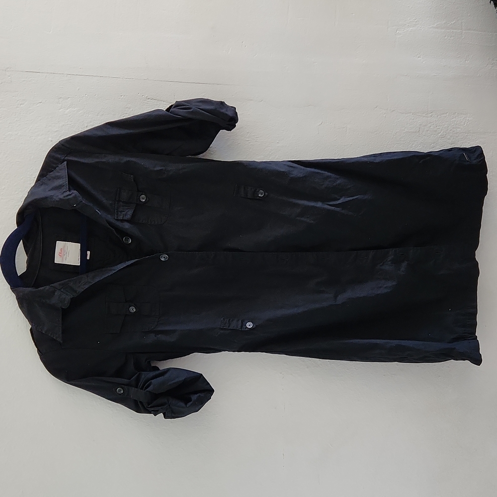 Black shirtdress